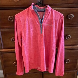 Vineyard Vines Red and Blue Quarter-Zip Pullover